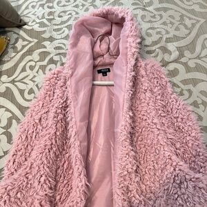 a.n.a. Fuzzy Vest With Hood Size S.